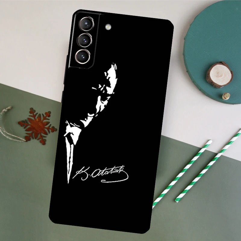 Mustafa Kemal Ataturk Case For Samsung Galaxy S20 S21 FE S22 Plus S23 Ultra S8 S9 S10 Plus Note 10 20 Ultra Cover