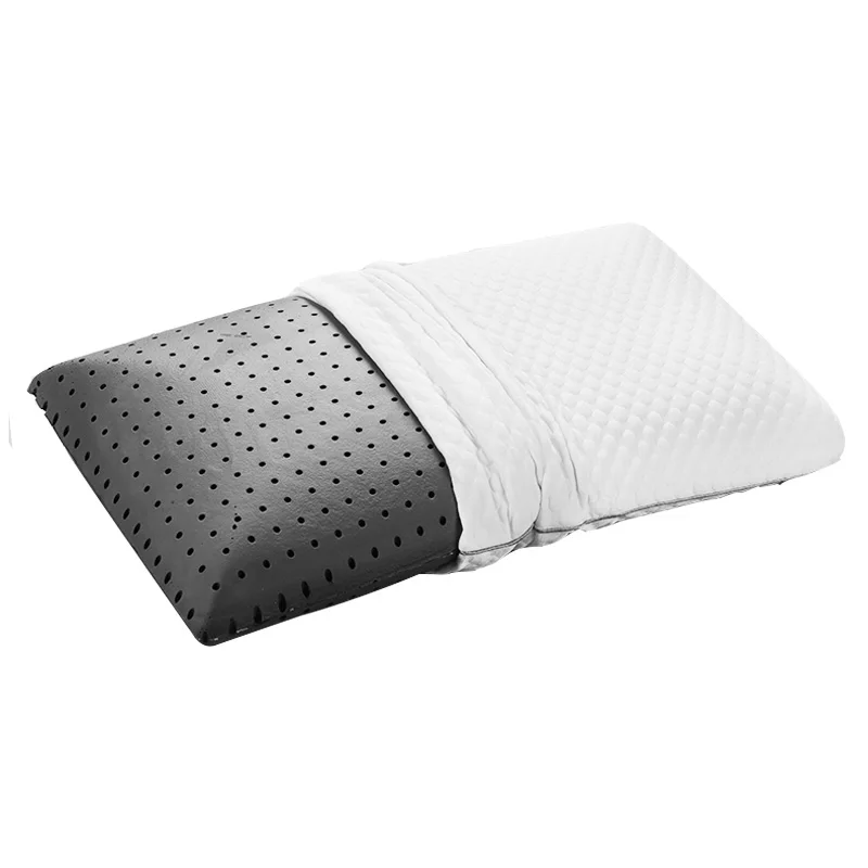 Factory Price Bedroom memory foam mold pillow with Breathable holes Lavender Charcoal Memory Foam Pillow