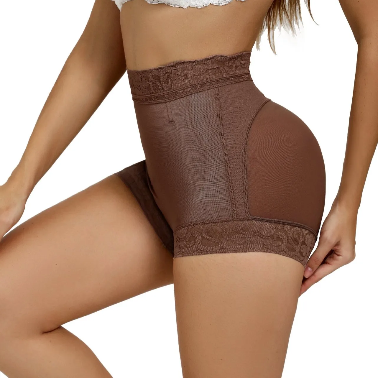 fajas colombianas tummy control butt lifter body shapewear women slimming girdle body shaper waist trainer high waist flat belly image 3