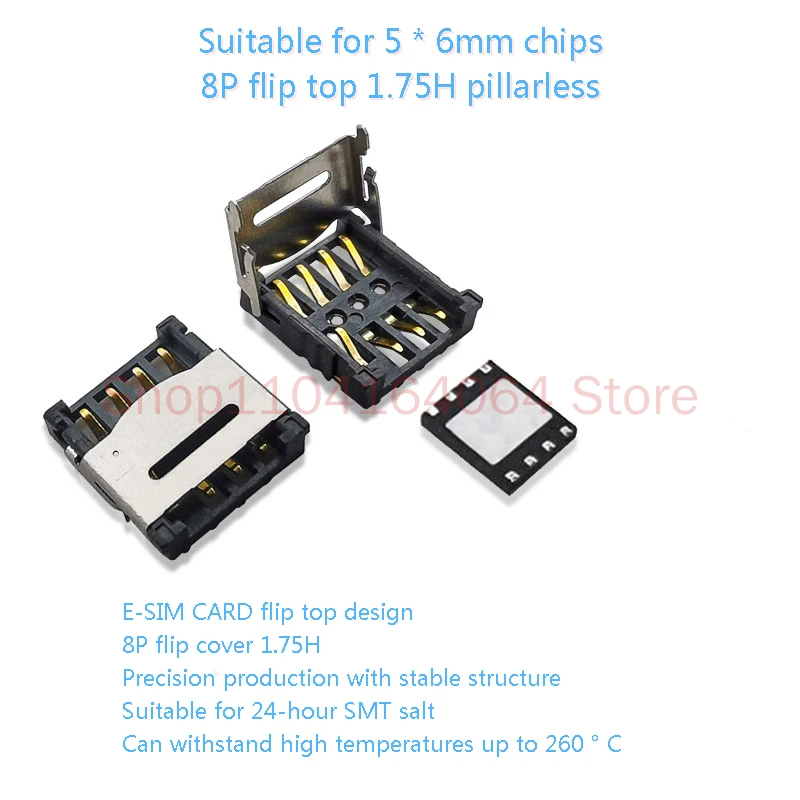 Suitable for Soldering ESIM Chips 5mm*6mm Chips DIY Manual Testing and Development ESIM Separate Card Holder