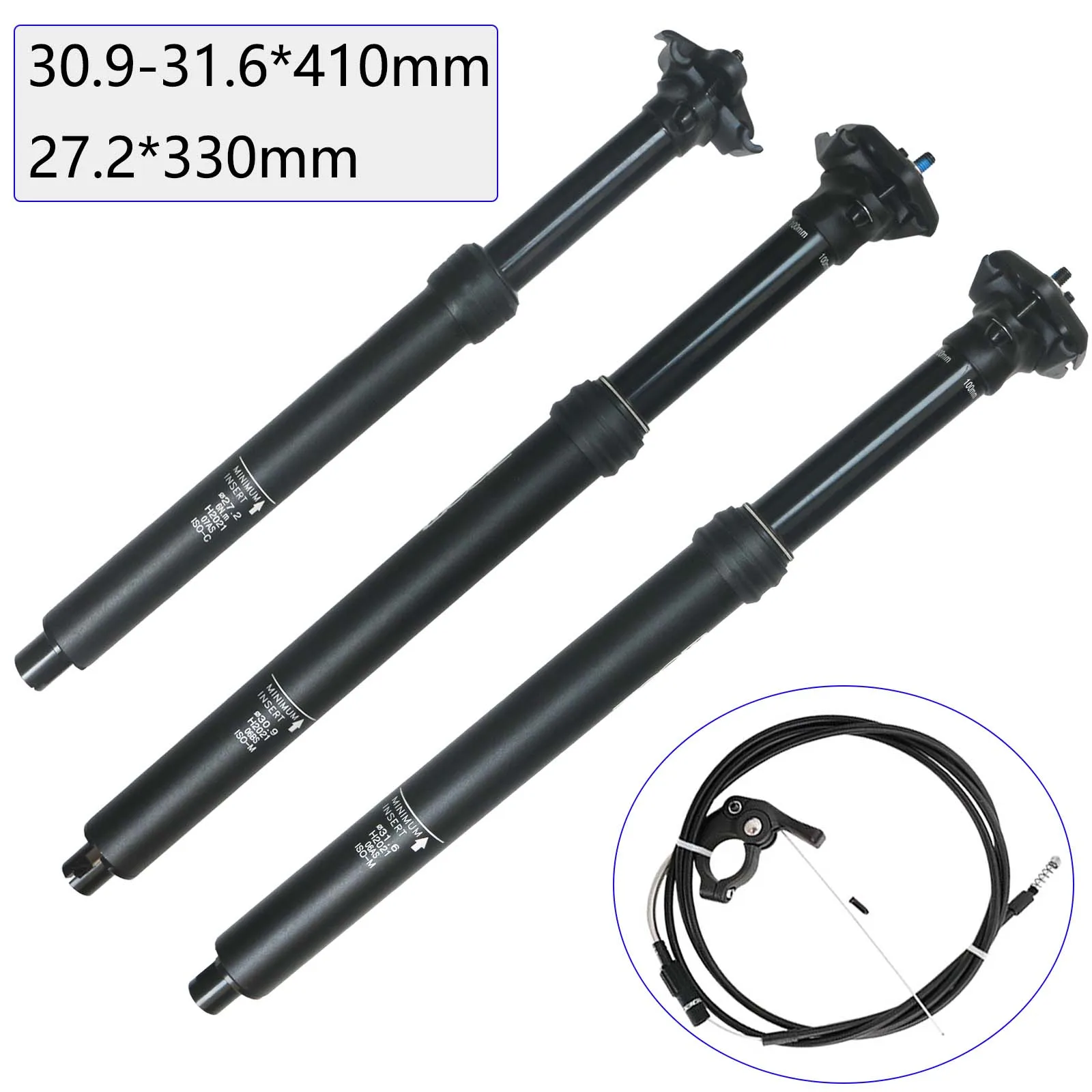 

ZOOM MTB Bike Seatpost 34.9 31.6 30.9 27.2 Dropper Hydraulic Lifting Internal Wire Remote Control Mountain Biycle Seat Post Tube