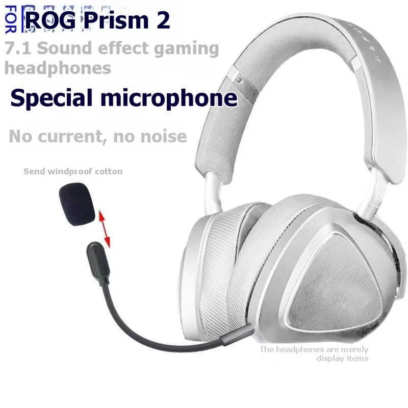 AA60 Noise-Canceling Microphone Boom Detachable for ASUS for ROG Delta II Gaming Headset Headphones 3.5mm Replacement Parts