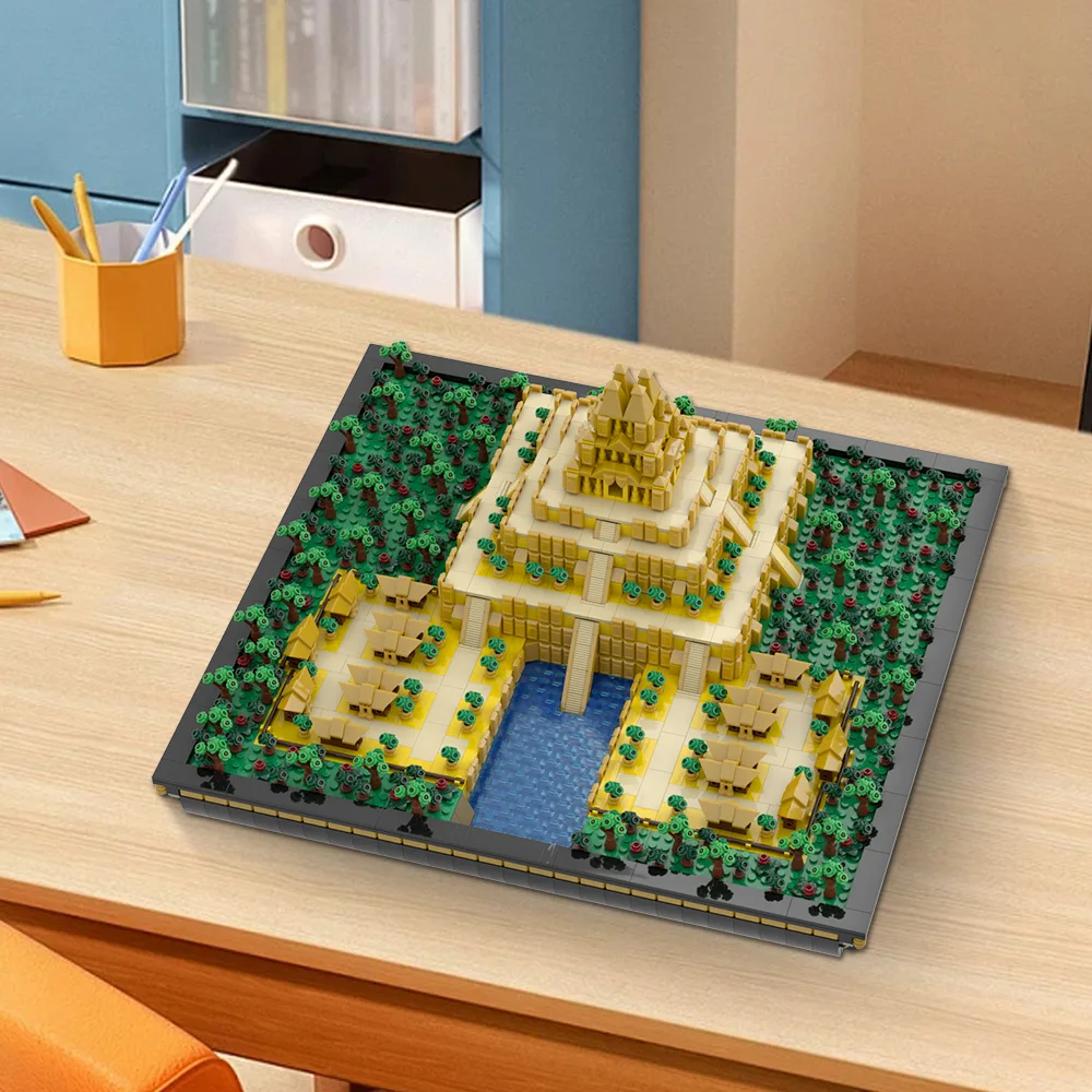 Gobricks MOC Sławny El Dorado Mikrobudowa Klocki Konstrukcyjne Widok Ulicy Miejskiej Architektura Cegły Zabawka do Składania dla Dzieci Prezent