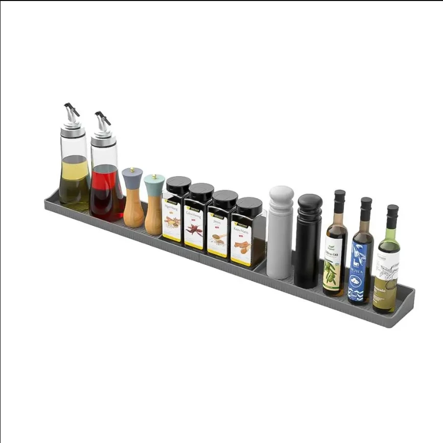 

Silicone Magnetic Stove Top Shelf Organization over Stove Spice Rack Shelf for Kitchen Stove Kitchen Spice Organizer