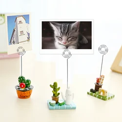 50 x Silver  Craft Metal Round Wires Photo Card Picture Memo Paper Note Display Clip Holders photo display clip holders