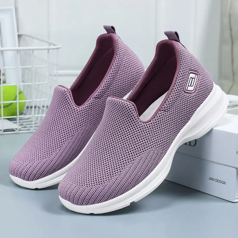 Spring Women\'s Loafers Comfortable Female Sip On Shoes Ballet Flats Socks Sneakers Tennis Zapatilas Mujer Women Casual Shoes