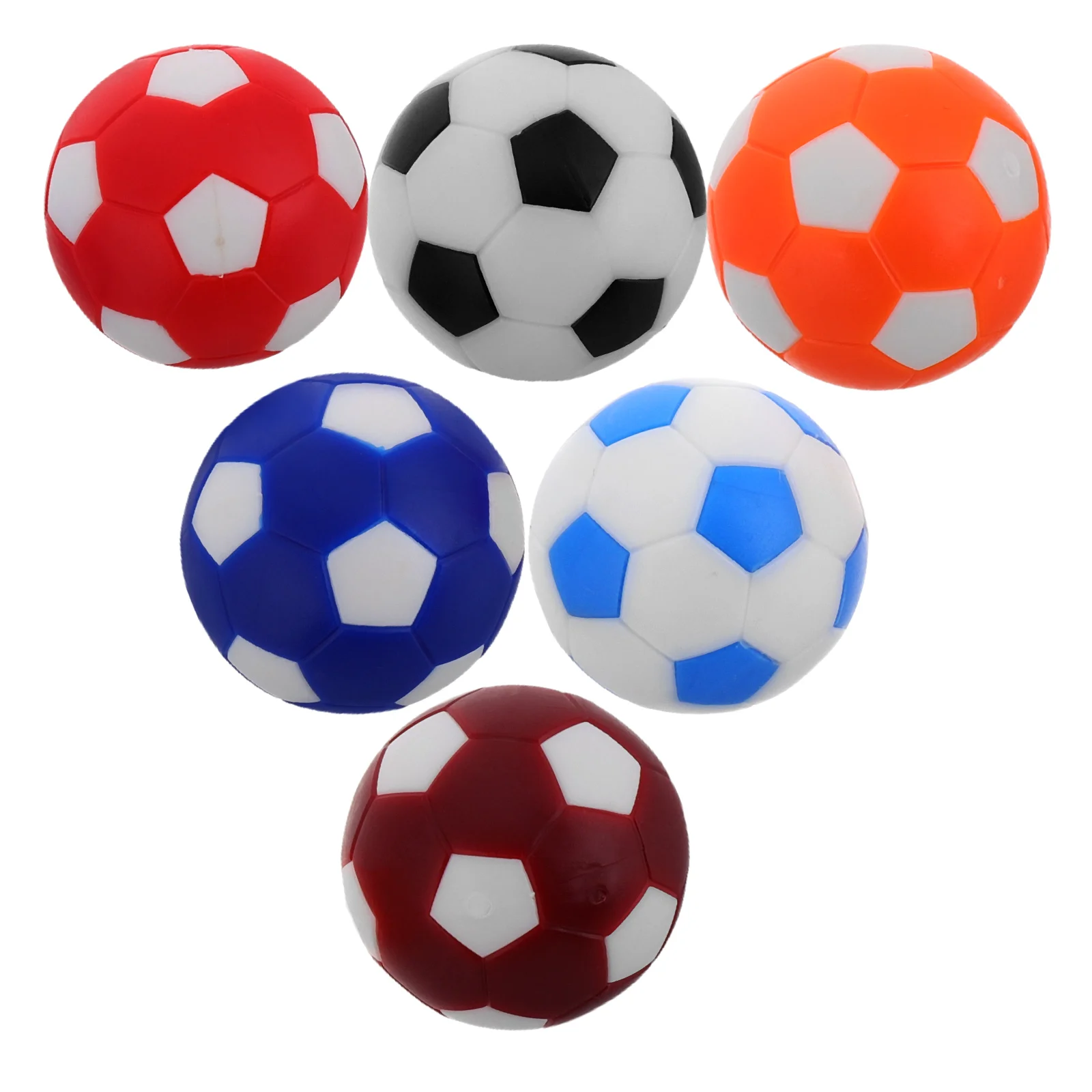

6 Pcs Mini Table Soccer Child Football Centerpiece Sticks The Hips Balls Games for Kids