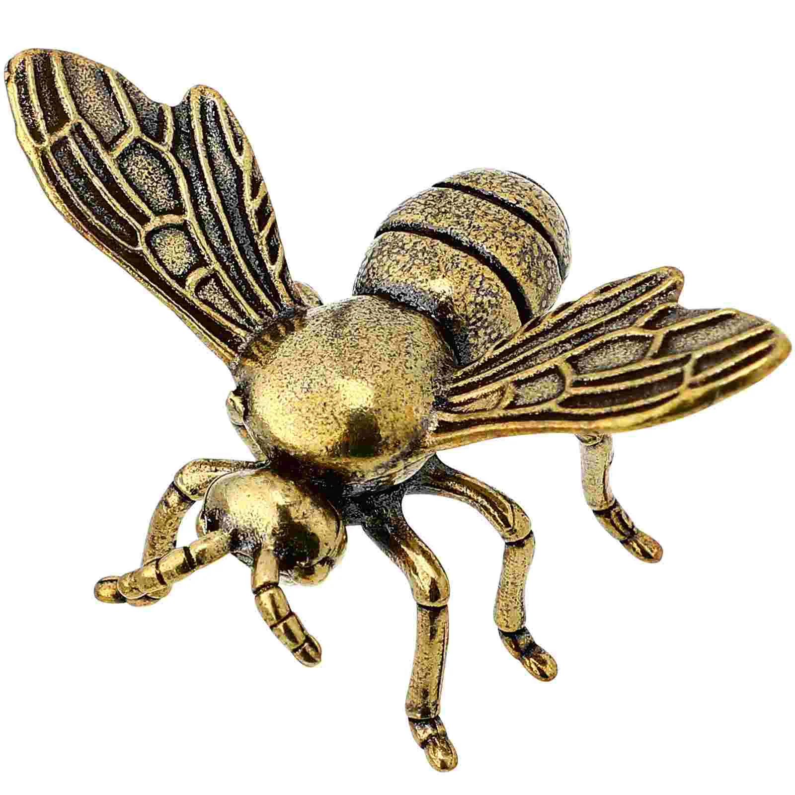 Brass Bee Desktop Shaped Decor Animal Decorative Ornament Adornment Small