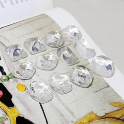Hight Transparent acrylic nail art printing bean color nail polish color display tool glass beads DIY Manicure Decoration Stone