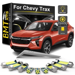 BMTxms 6Pcs For Chevrolet Chevy Trax Crossover 2023 2024 Canbus Car Interior LED Light Bulb Kit Vehicle Indoor Accessories Lamp