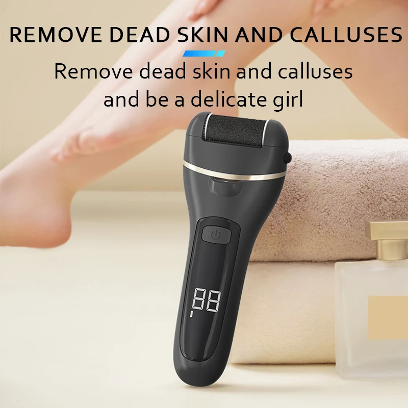 USB Powered Electric Foot Grinder, Rechargeable Callus Remover with Adjustable Speeds, Ideal Gift for Men & Women Pedicure