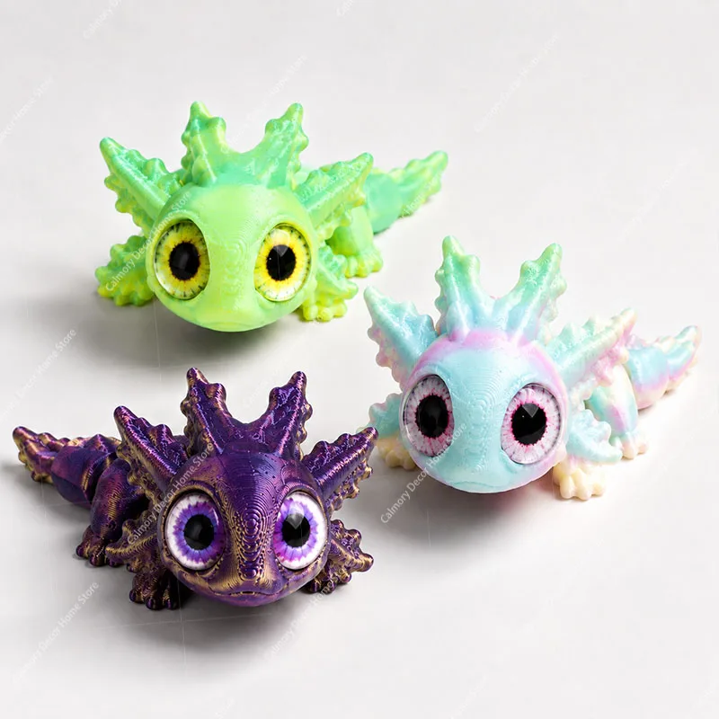 3D-Druck Mehrfach Gelenkige Bewegliche Simulierte Augen Salamander-Figuren für Wohnaccessoires Geschenk Wohnzimmerdekoration Statuetten – Detail 6