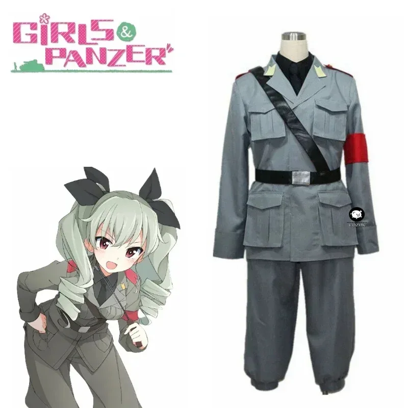

Girls und Panzer Chiyomi Anzai Anchovy Uniform Outfit Anime Cosplay Costume Any Size