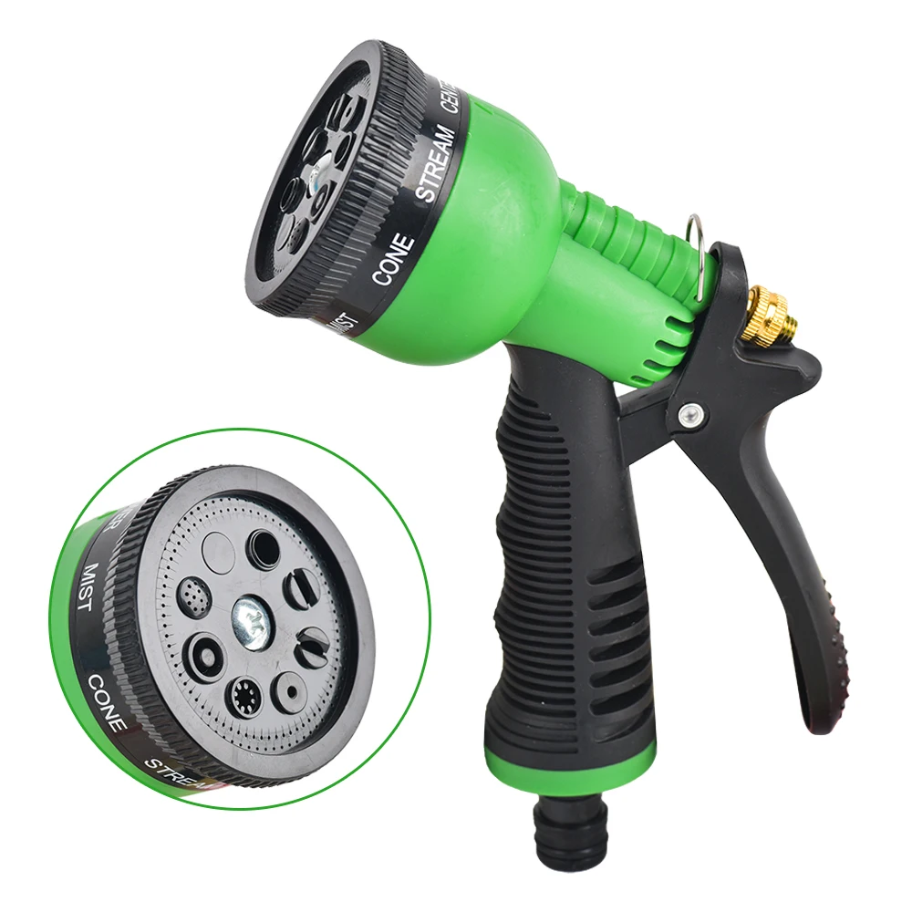 Hose Nozzle High Pressure Garden Hose Nozzle Sprayer Modes Thumb Control Water Hose Sprayer for Watering Plants and Car Washing