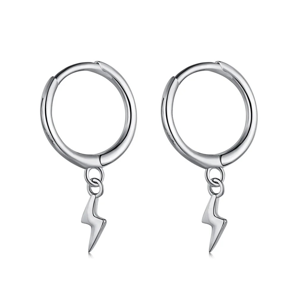 S925 Sterling Silver Earrings Fashion Small Group Cold Wind Plating 18K Lightning Earrings High Quality Earrings