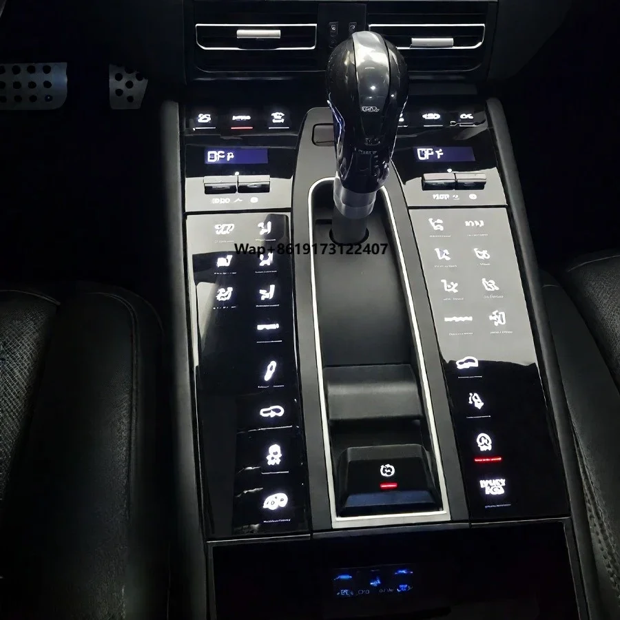 

Car Center Console Gear Shift Panel Interior Decorative Accessories for Macan 2014-2021 (95B.1 /95B.2) LCD Touch Panel