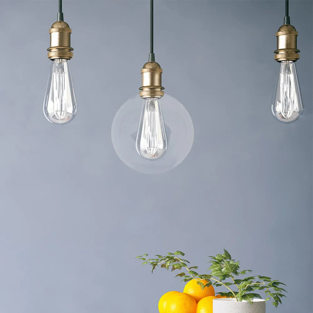 

Glass Lampshade G9 Socket Transparent Round Globe Light Cover for Ceiling Pendant Lamp Modern Simple Decorative Shade