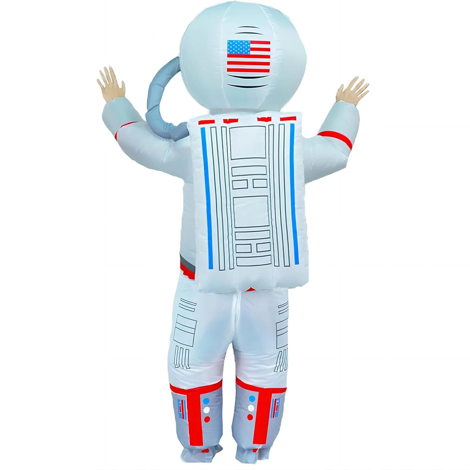 Costume da astronauta gonfiabile per adulti Costume da Halloween divertente Costume da esplosione spaziale