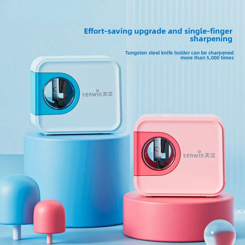 Electric Pencil Sharpener Automatic Rotary Pencil Sharpening Machine Creative Camera Design Sharpener Tool for Writing and Study