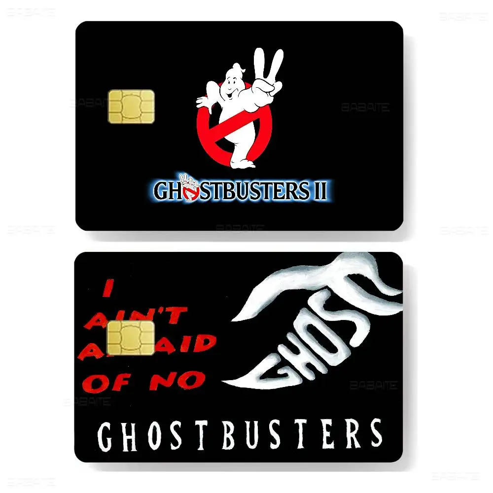 Movie-G-Ghostbusters Anime Cartoon Sticker Film Skin for Credit Card Debit Bank Bus Card