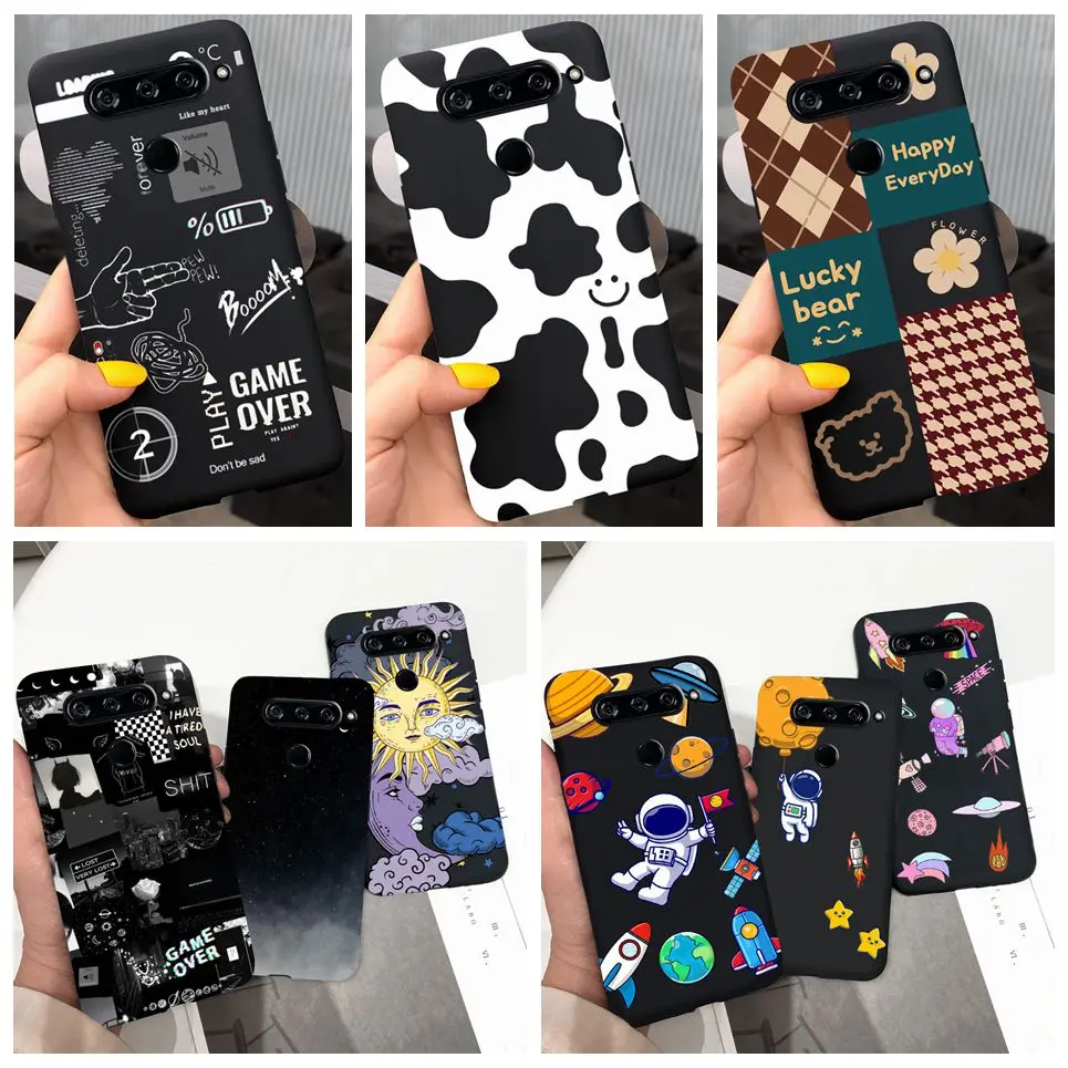 Silicone Case For LG V50 ThinQ 5G Cover LG V50s ThinQ 5G Soft Bumper Child Fashion Coque Etui Phone Case For LGV50S ThinQ Funda