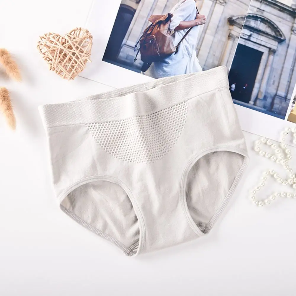 5 قطع مرونة منتصف الخصر سراويل داخلية بسيطة القطن المنشعب بلون سلس ملخصات سراويل النساء الملابس الداخلية الفتيات #4