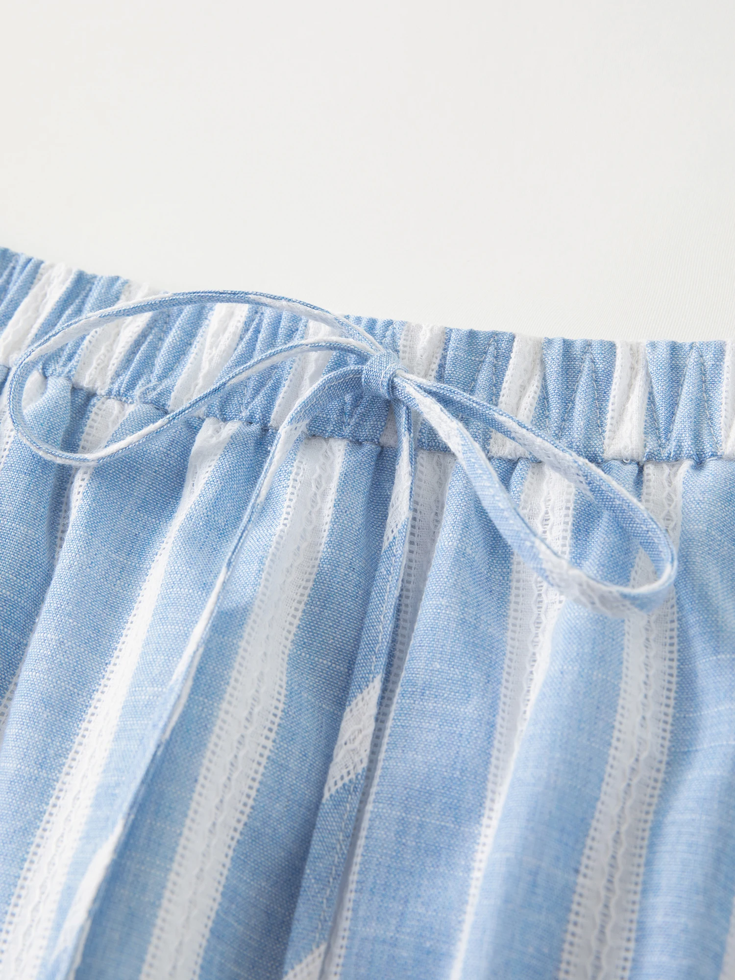 DUSHU 2026 Summer Women's High Waist A-Line Skirt with Elasticized Waist and Relaxed Fit for Daily and Summer Wear