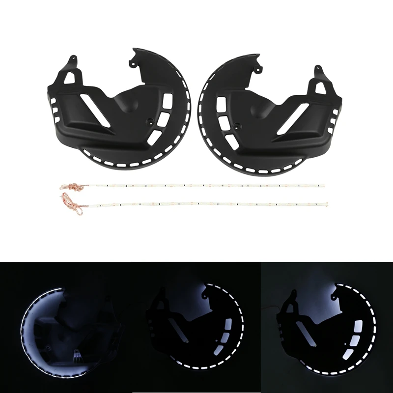 

Brake Motorcycle Rotor Covers LED White Light Fit For Honda Goldwing GL1800 01-17 F6B 13-17