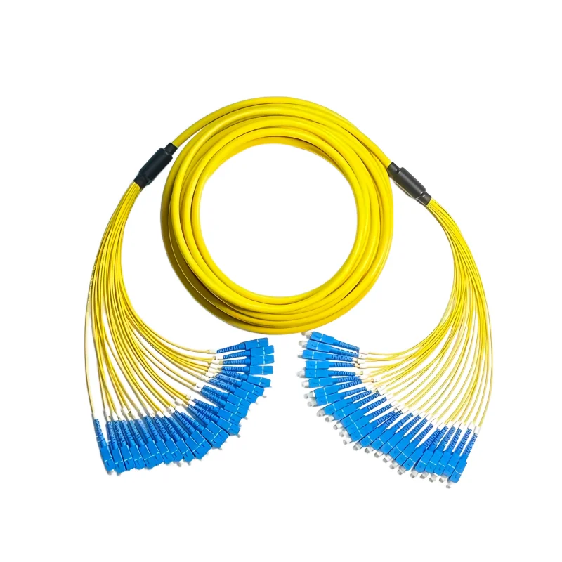Single-Mode 24 Strand Preterminated LC  SC FC Optical Fiber Cable Assembly Jumper