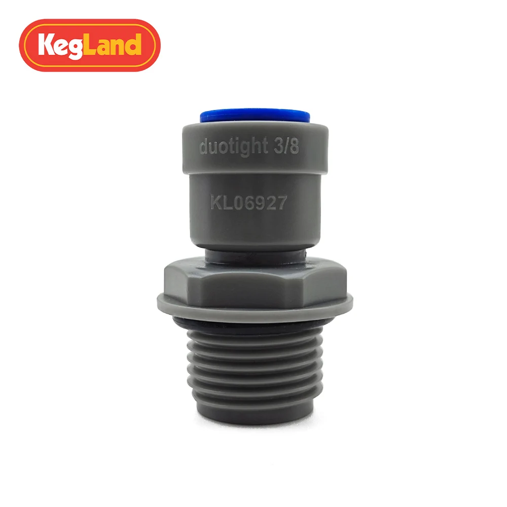 Kegland Kunststoff-Ventilverbinder 9,5mm/8mm Innengewinde X 1/2 Außengewinde Bierbrauen Heimbrauerei – Detail 1