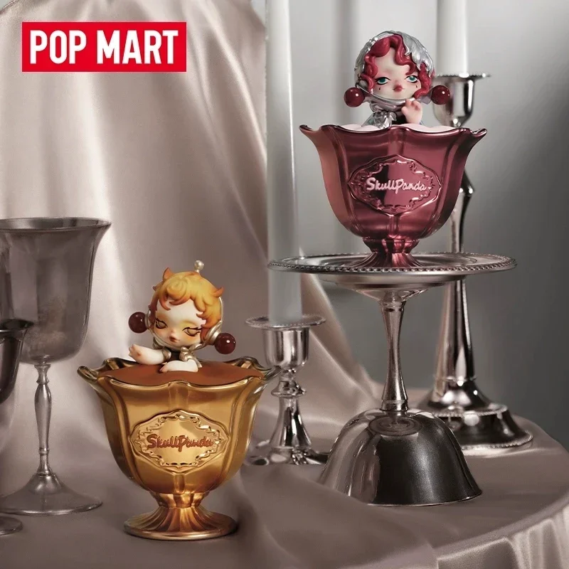 POP MART SKULLPANDA The Feast Begins Series Scented Candle Blind Box Guess Bag Desktop Decoration Cute Model Gift Girl Toys
