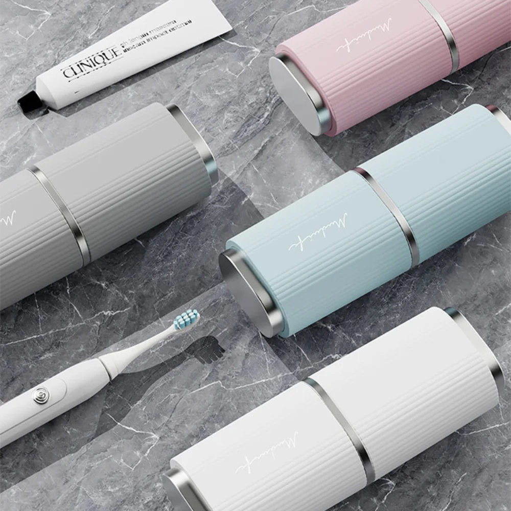 صندوق تخزين فرش الأسنان المحمول ، حافظة مقاومة للأتربة ، منظم حامل معجون الأسنان ، ملحقات الحمام #5