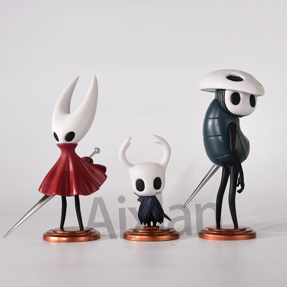 3 Pz/set Gioco Hollow Knight: Silksong Figura Kawaii Q Versione Piccolo Cavaliere Anime Figura Wasp Girl Figurine Collezione IN PVC Giocattoli
