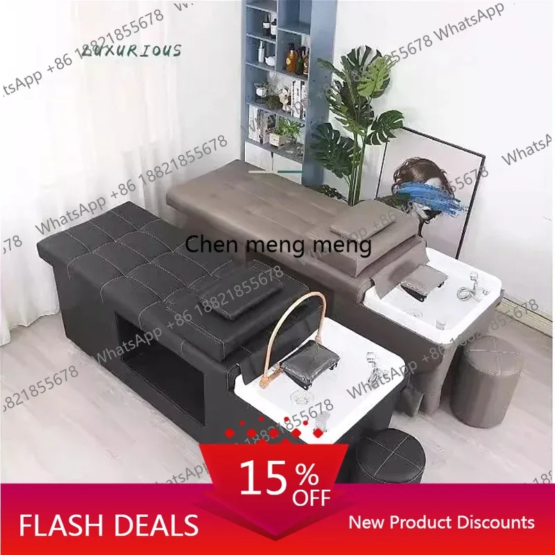Silla de Masaje para Barbería Q181, Silla de Champú para Spa Capilar, Lujosa Silla de Ducha para Salón de Belleza, Muebles Modernos para Salón, Silla de Peluquería