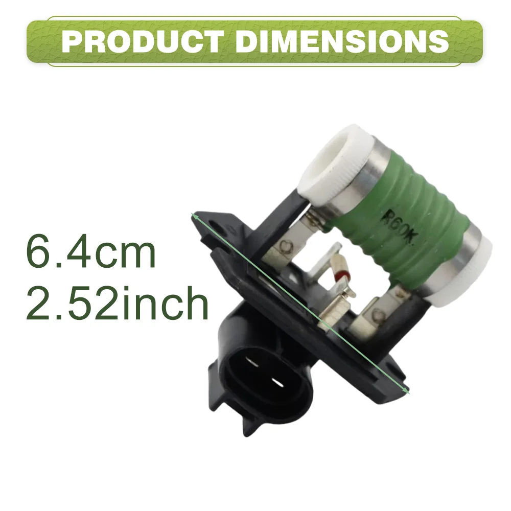 25385-2E000, 253852E000, 25385-1J000 2 Pins Car Engine Cooling Fan Resistor For Hyundai Genesis Tucson Kia Sportage Rondo