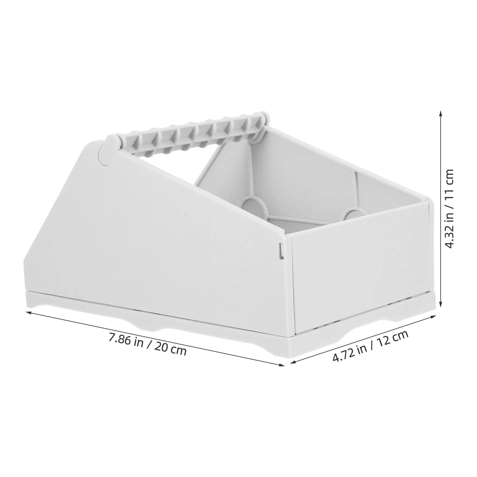Plastic Thermal Printer Label Holder Organizer Shipping Dispenser Paper Office Desktop White Storage