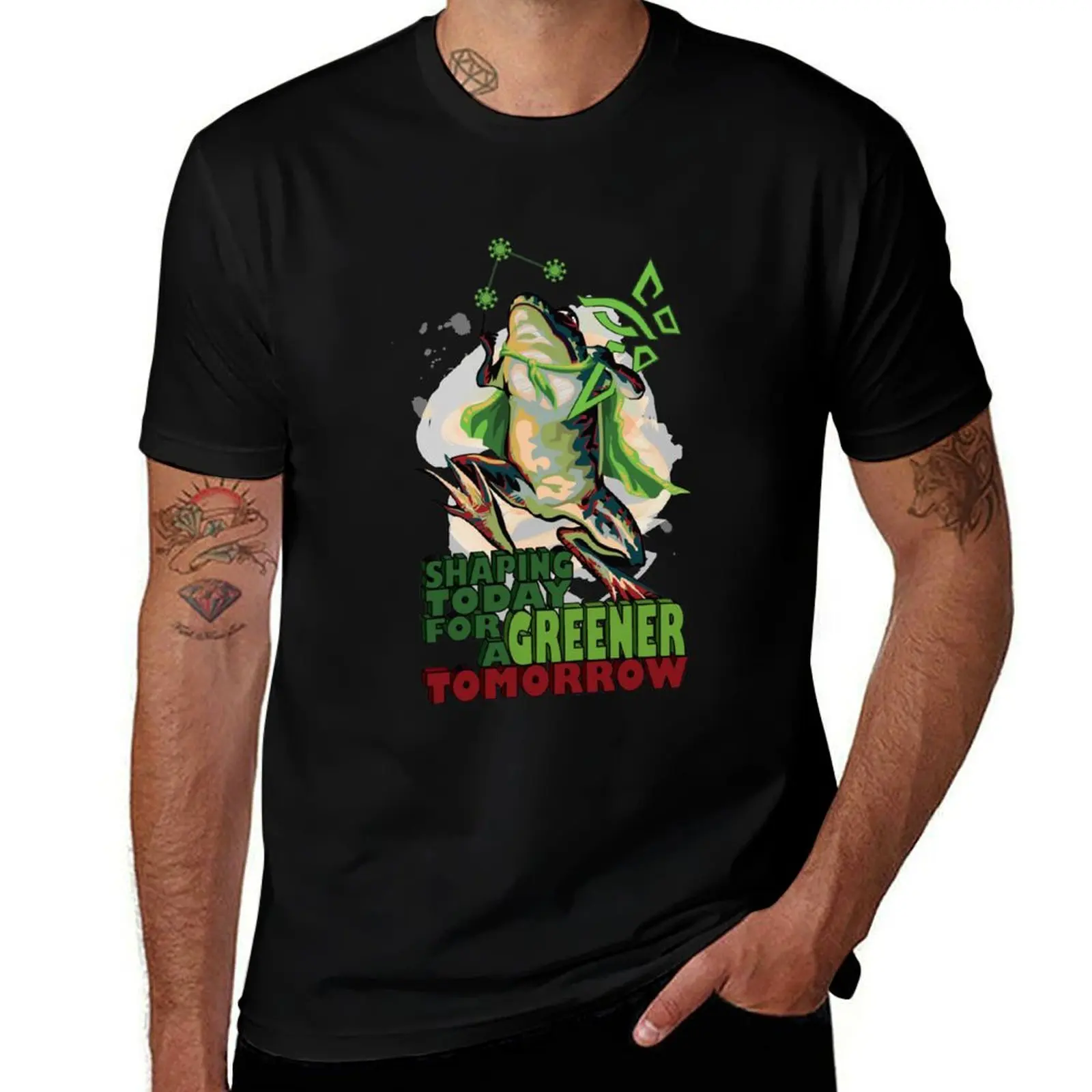 Shaping Today for a Greener Tomorrow v2 T-Shirt Gym Exercise Short Sleeve T-Shirt