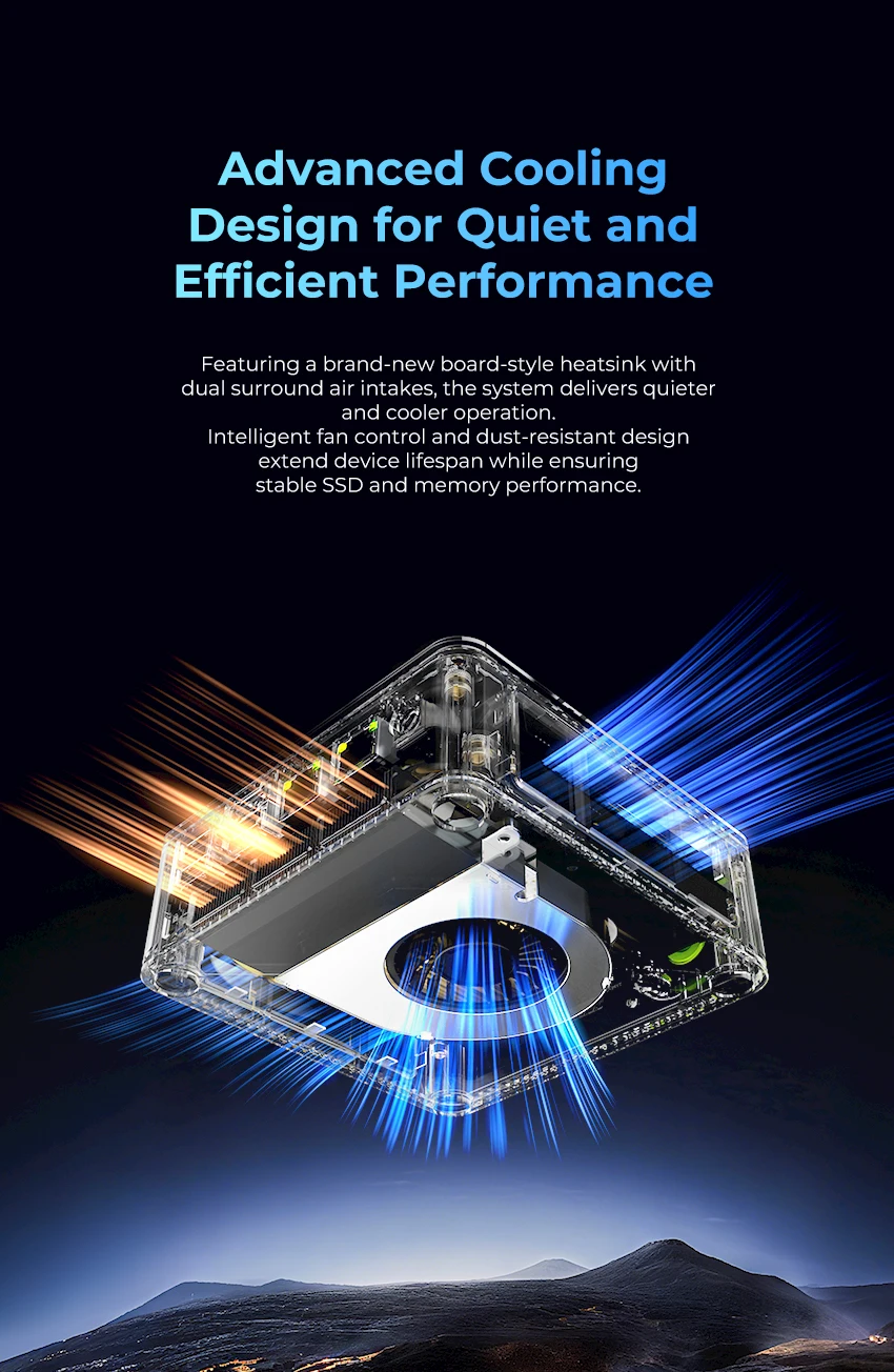 GMKtec M5 Ultra Mini PC Ryzen 7 7730U Windows 11 Pro SO-DIMM*2 DDR4 PCIe3.0 M.2 SSD WIFI6 BT5.2 Dual 2.5G LAN Gaming Computer