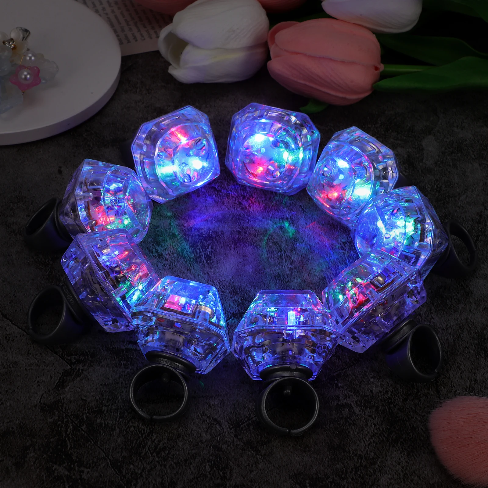 

light up diamond rings light up ring toys Flashing Ring Led Finger Ring led flashing rings