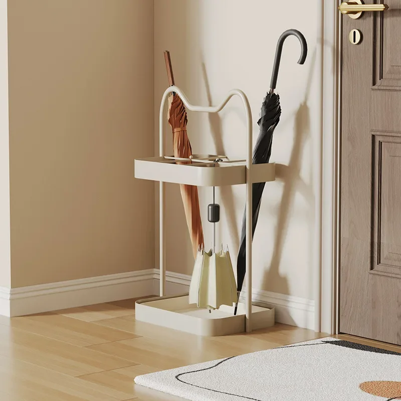 Umbrella storage rack Home door umbrella rack Floor-to-ceiling simple Internet celebrity hanging umbrella rack Drain