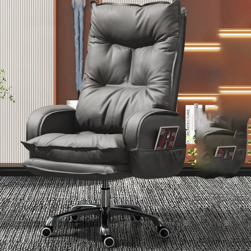 Reading Comfortable Office Chair Computer Gaming Accent Leather Armchair Office Chair Comfy Chaise De Bureau Furnitures WRXXP