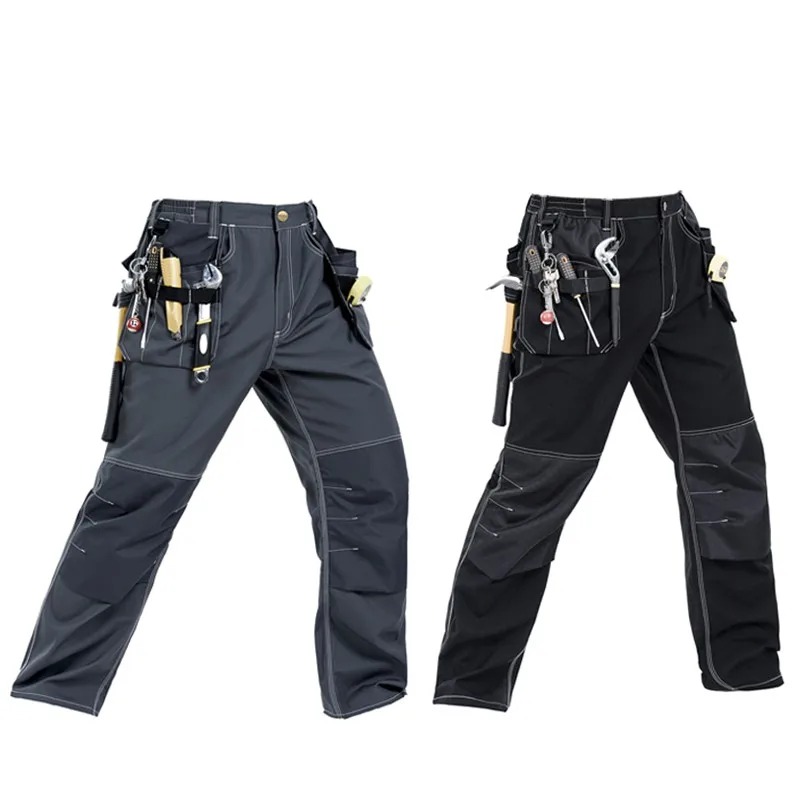 Cargo Pants Men with Knee Pads Carpenter Pants Men Workwear Multi Pockets Work Trousers Men Construction