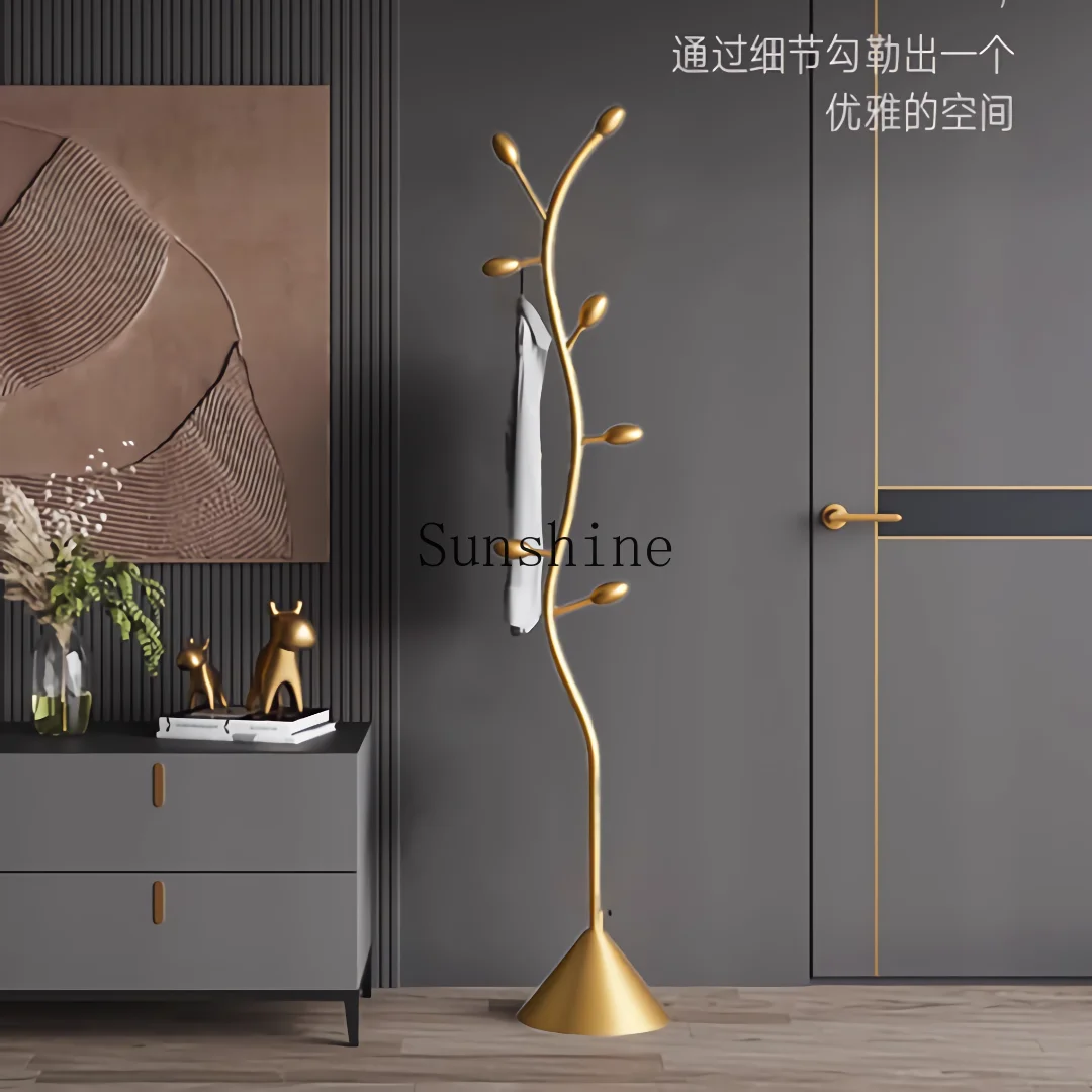 Floor-to-ceiling household simple living room light luxury clothes rack