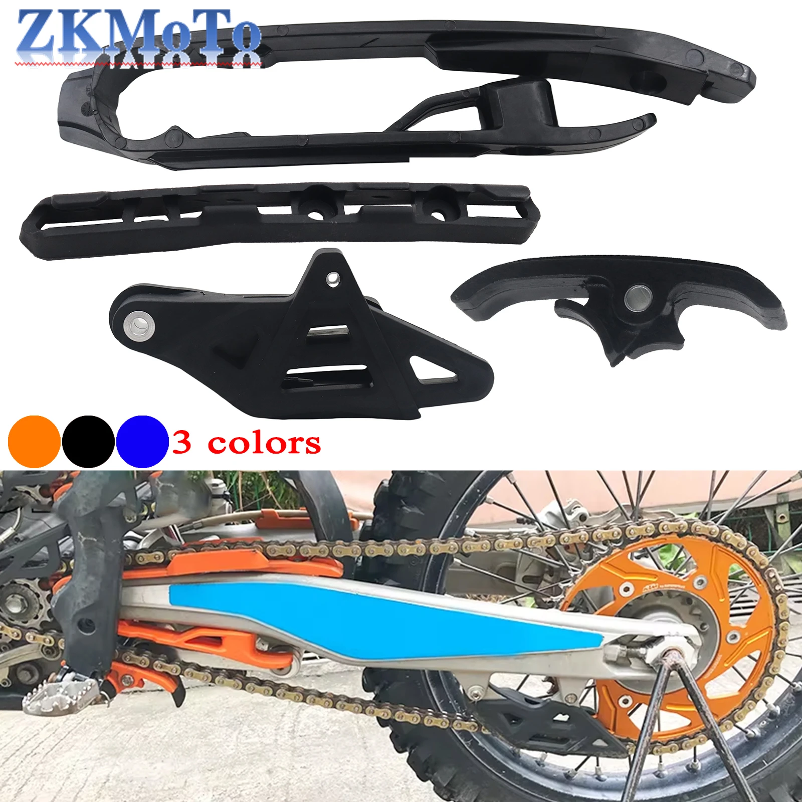 دراجة نارية Swingarm سلسلة المنزلق أعلى/أقل من انزلاق الحرس سلسلة دليل ل KTM SX XC XCF SXF ل HUSQVARNA ل GASGAS 125CC-450cc #1