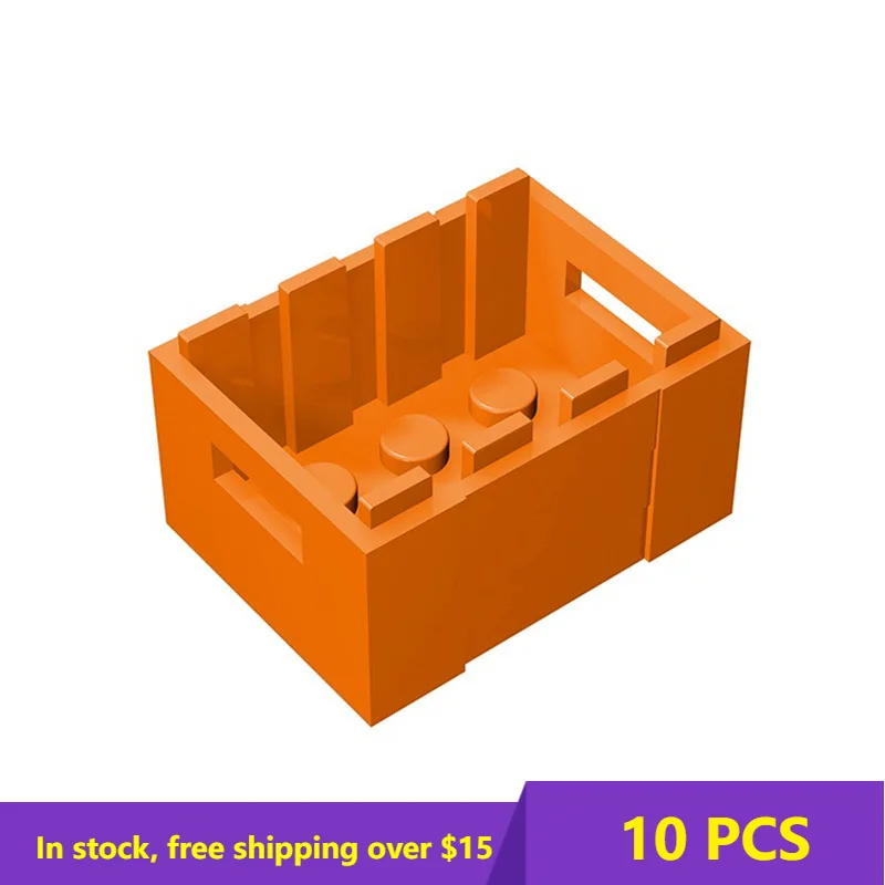 

10PCS MOC Assemble Particle Bricks 30150 Box Crate 3 x 4 x 1 2/3 High-tech Assembly Building Blocks Parts Educational Kids Toys