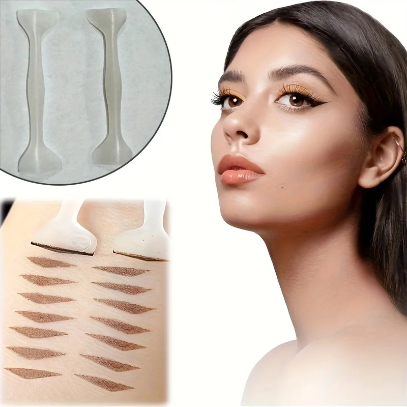 Sello delineador de ojos con mango ergonómico Marcaduras de precisión izquierda-derecha Aplicación de flujo rápido para principiantes Maquillaje y regalo sin esfuerzo