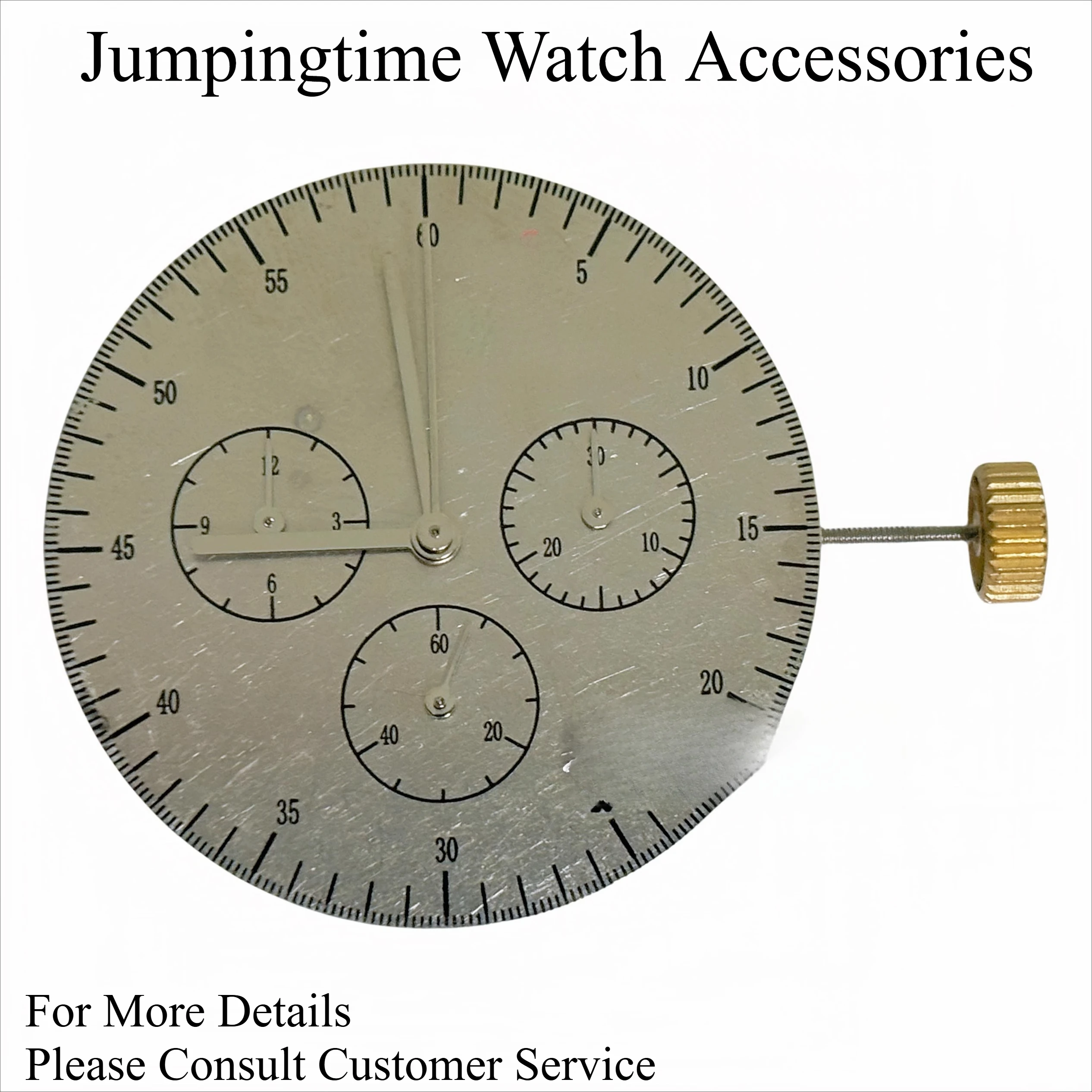 Dandong 4130 Movet مناسبة لإصدار النقش الفرعي النظيف ستة إبر 3/6/9 إبر زنبرك شعر أزرق 6 ساعات ثواني صغيرة