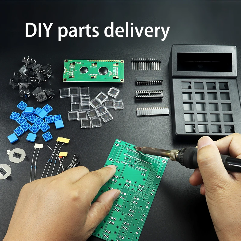 DIY Calculator Production Electronic Kit LCD1062 Display Screen 51 Microcontroller Welding Training Experiment