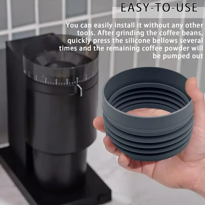 

Silicone coffee bellows Food grade silicone bellows Single dose bellows Suitable for coffee grinder cleaning accessories