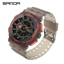 SNADA 3029  Works Men's Watch Top Quality LED Digital Luxury Shock Watches Relogio Masculino Male Wristwatches All Functions